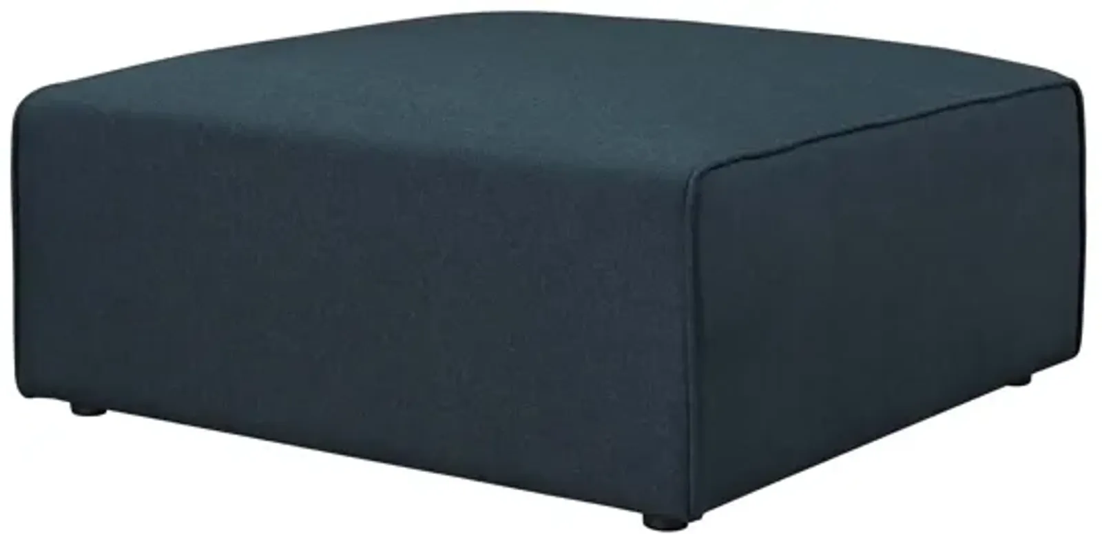 Mingle Fabric Ottoman in Blue