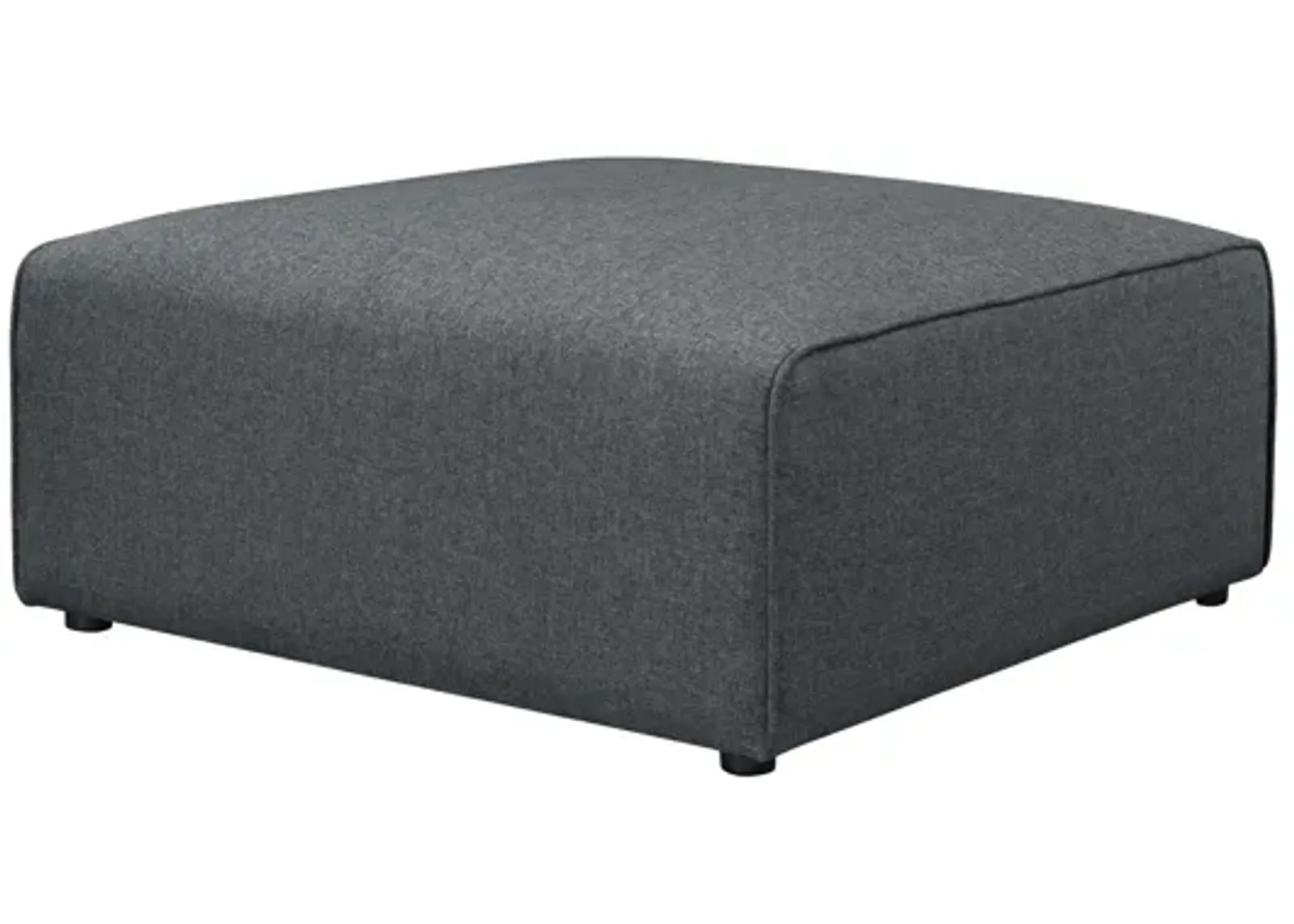 Mingle Fabric Ottoman in Grey