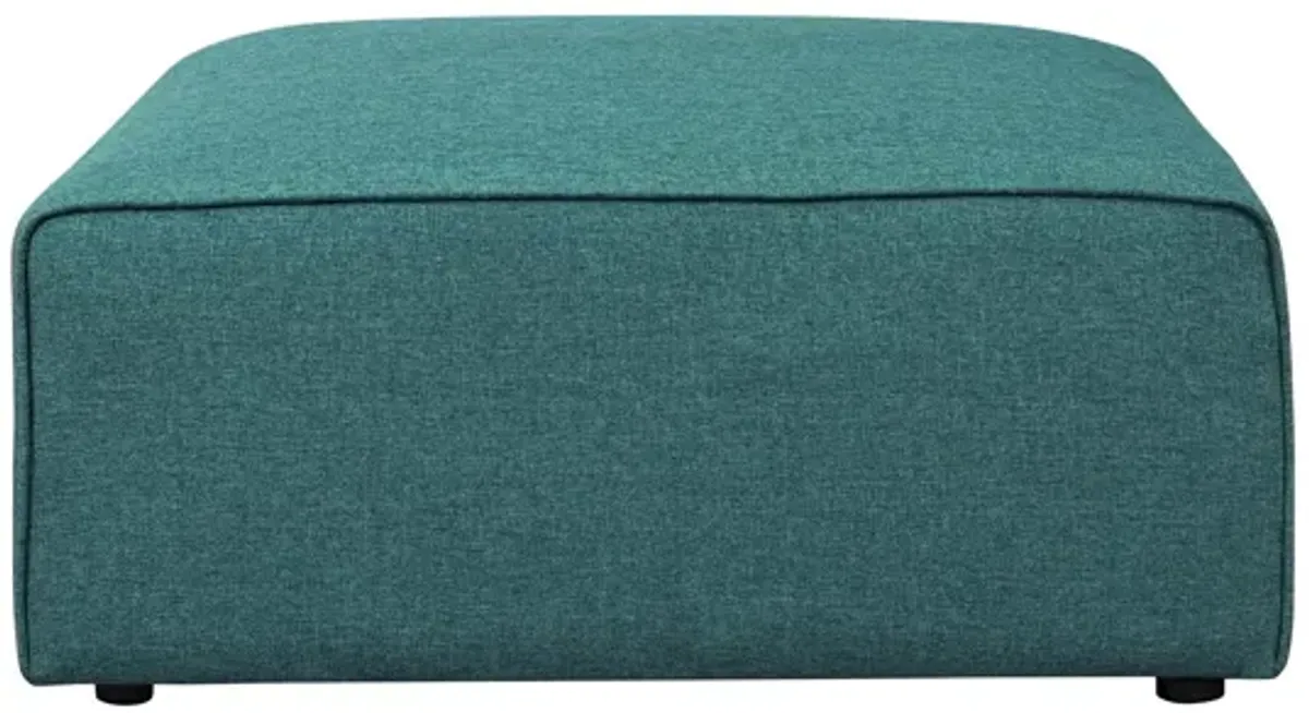 Mingle Fabric Ottoman in Teal