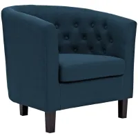 Prospect Upholstered Fabric Armchair in Azure
