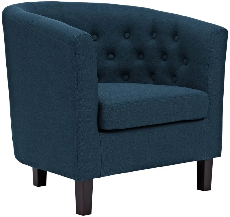 Prospect Upholstered Fabric Armchair in Azure