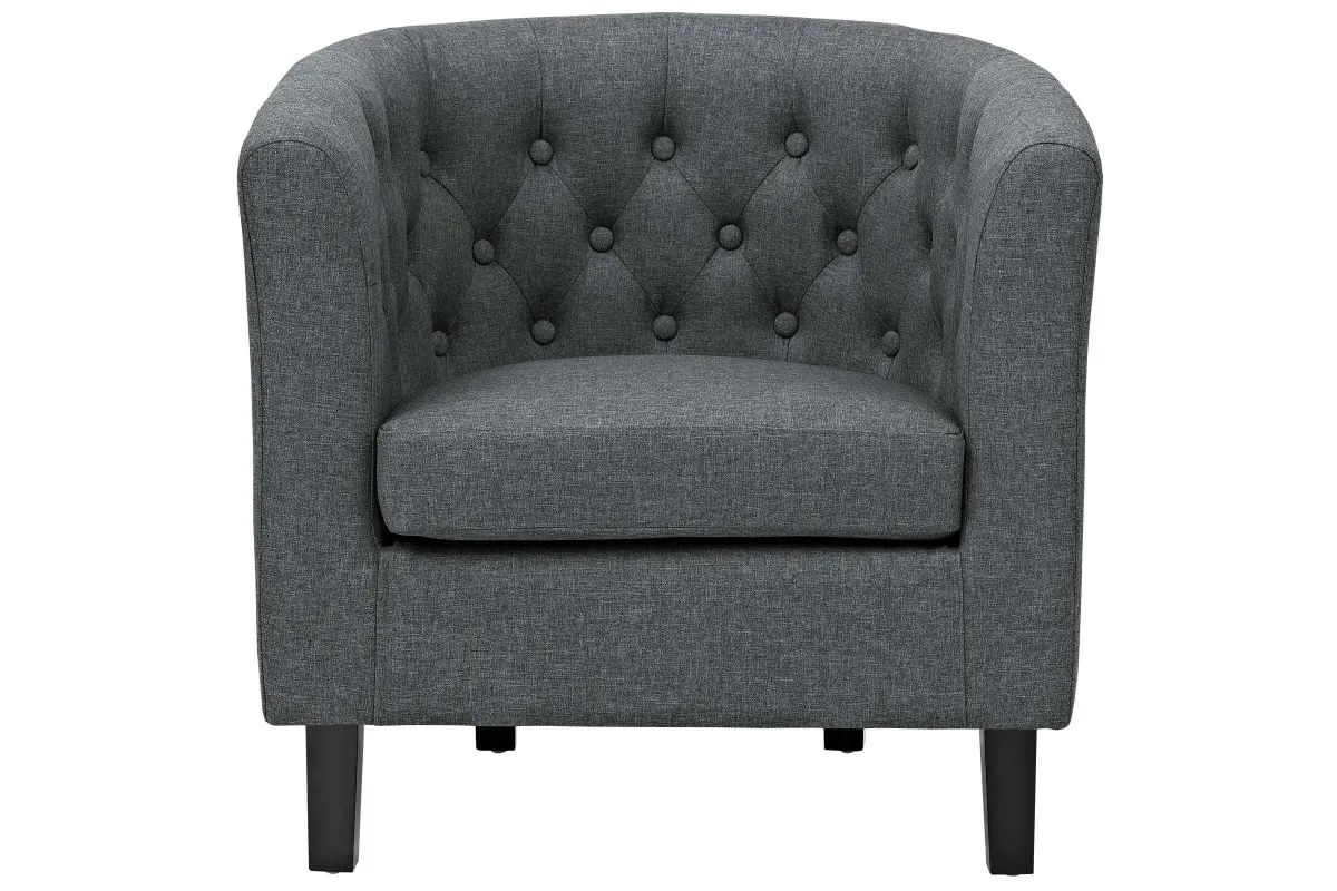 Prospect Upholstered Fabric Armchair in Gray