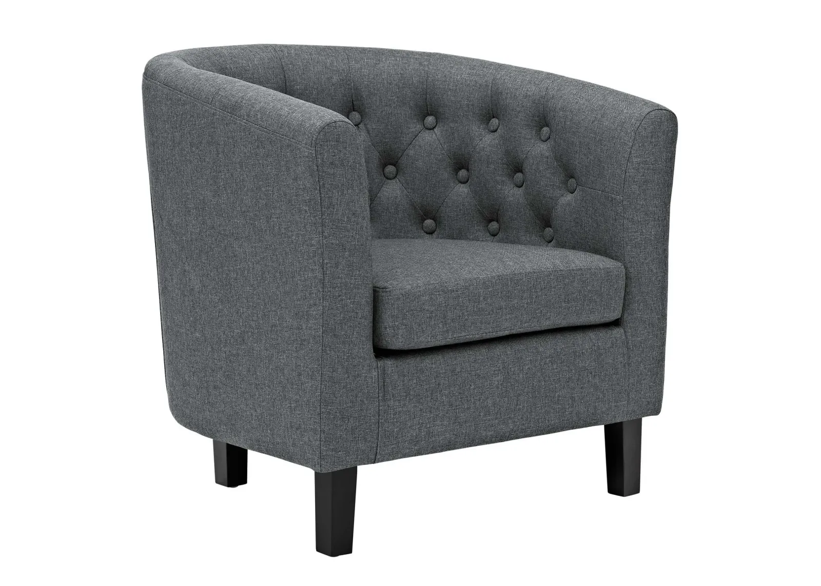 Prospect Upholstered Fabric Armchair in Gray