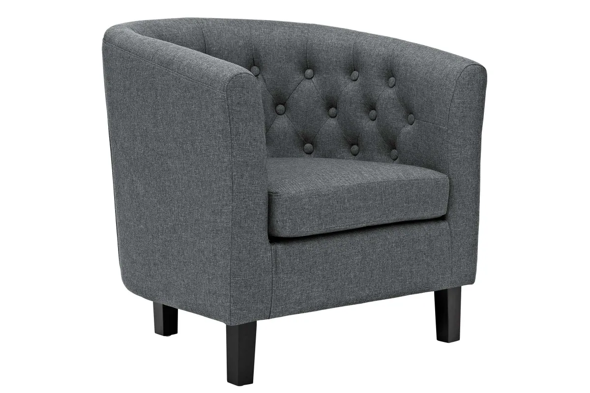 Prospect Upholstered Fabric Armchair in Gray