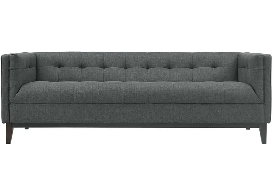 Serve Upholstered Sofa in Gray