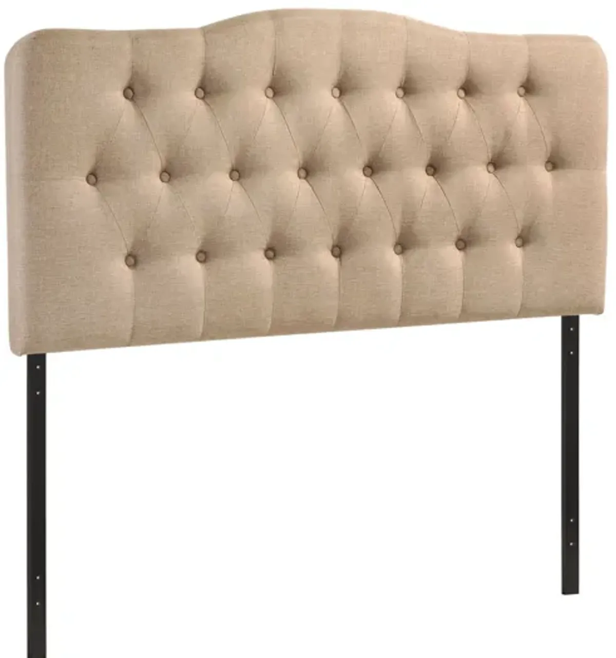 Annabel Full Upholstered Headboard in Beige