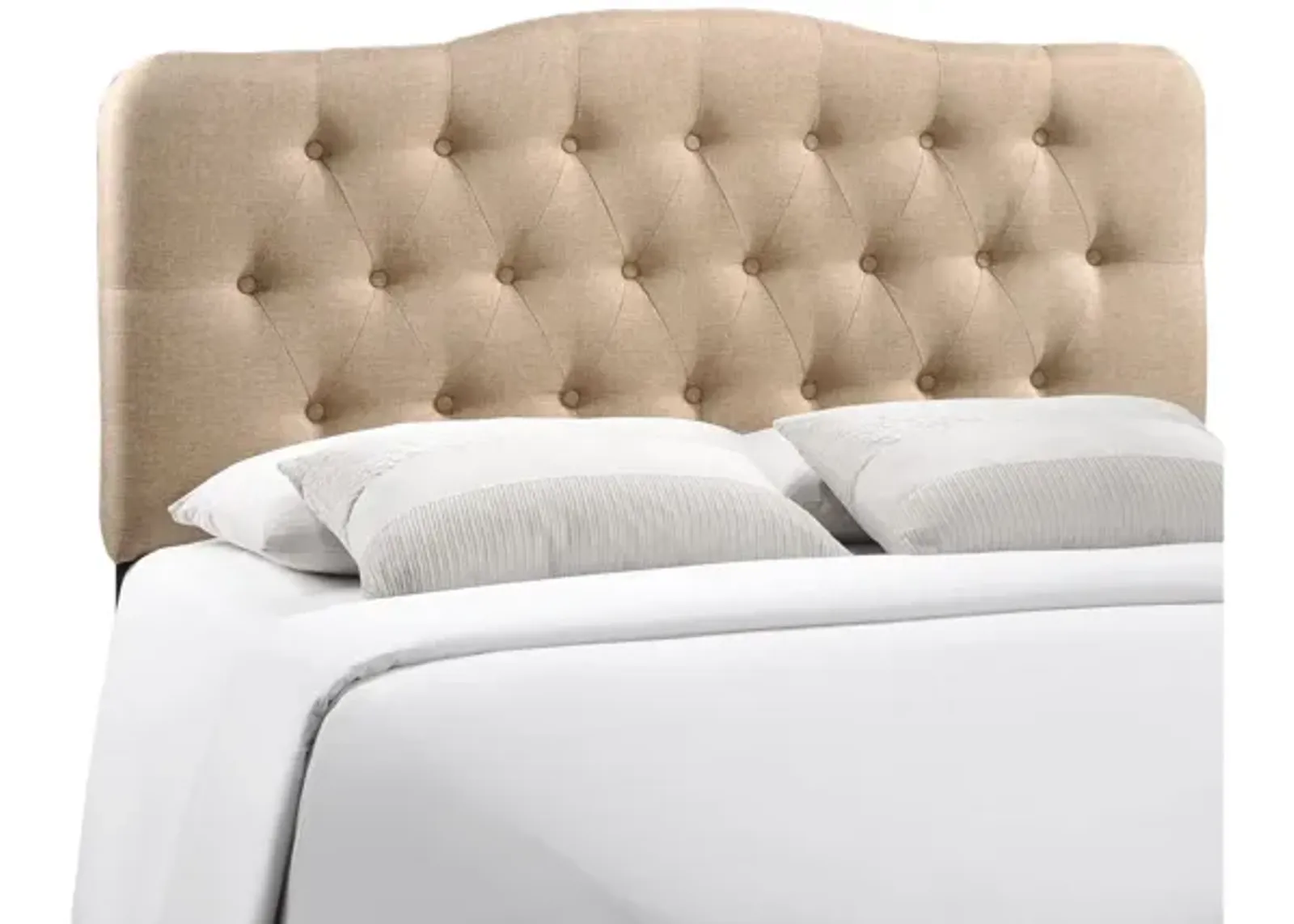 Annabel Full Upholstered Headboard in Beige