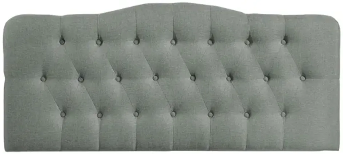 Annabel Full Upholstered Headboard in Grey