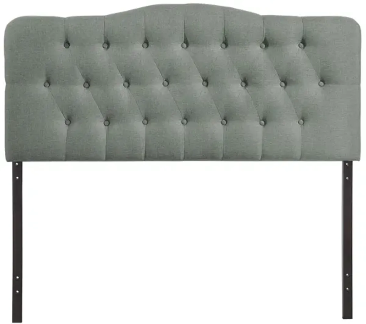 Annabel Full Upholstered Headboard in Grey