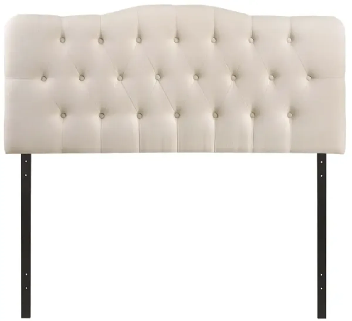 Annabel King Upholstered Headboard in Ivory