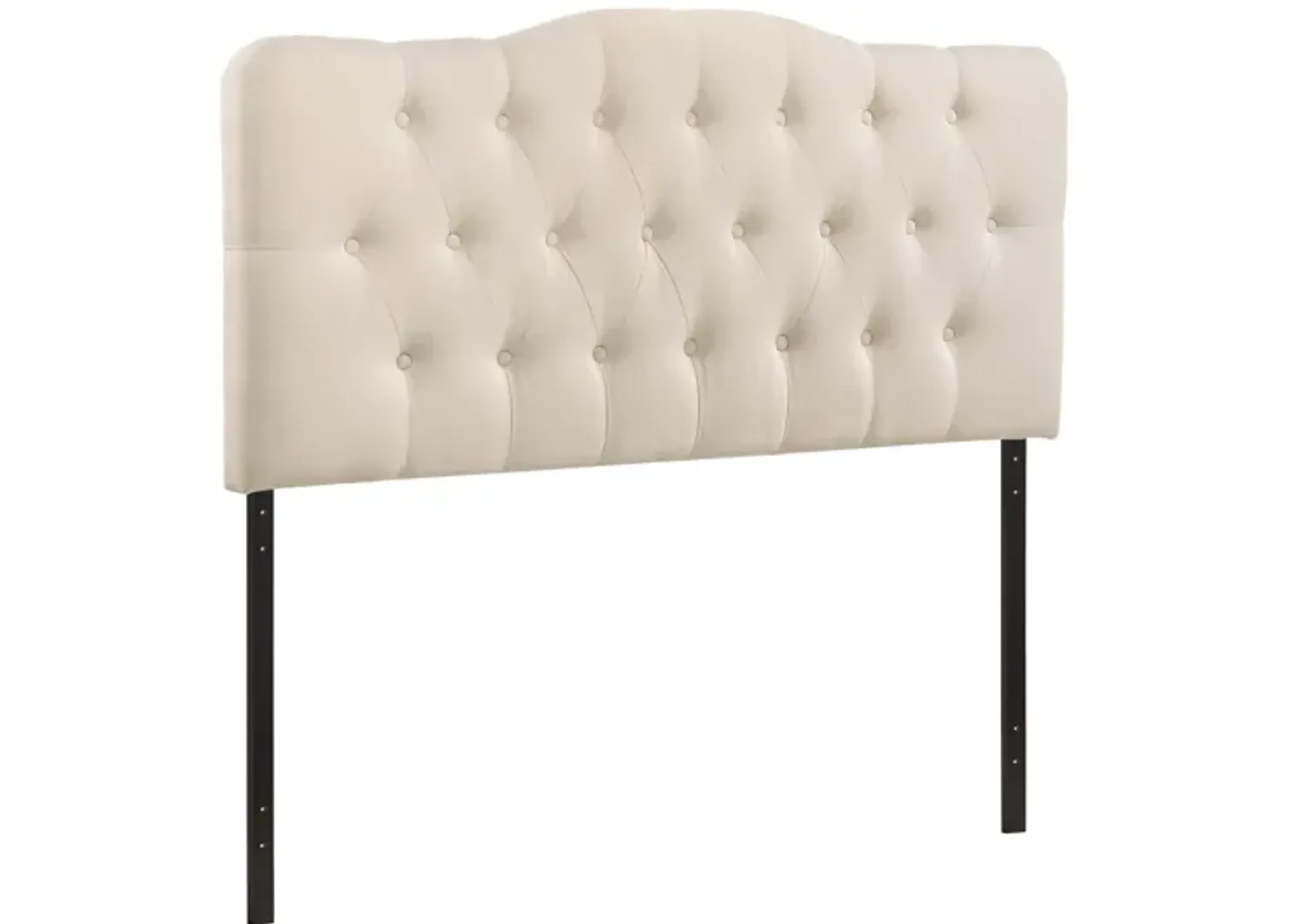 Annabel King Upholstered Headboard in Ivory