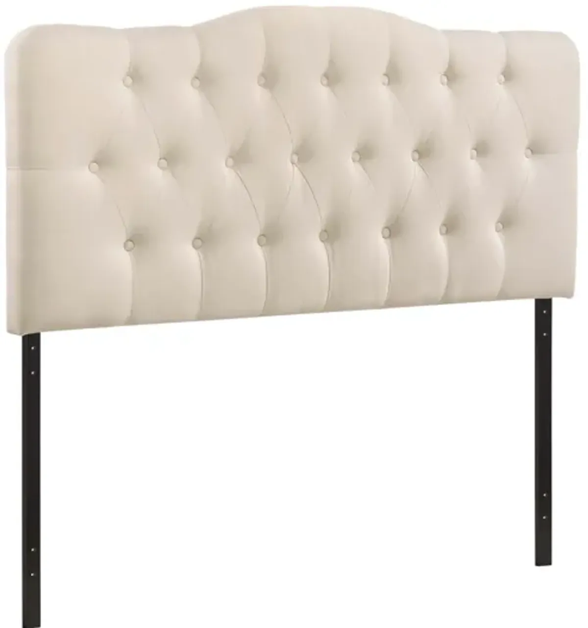 Annabel King Upholstered Headboard in Ivory