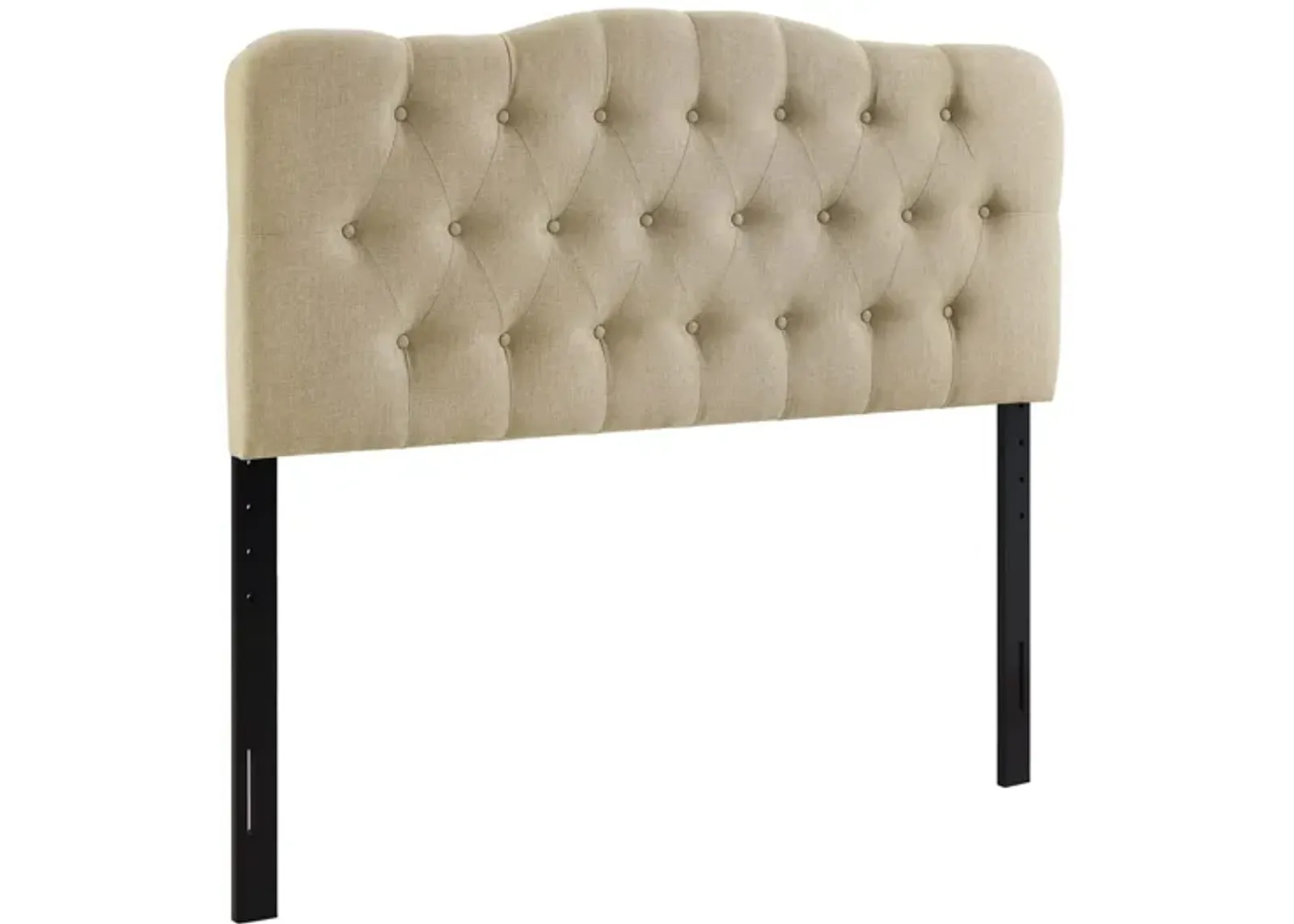 Annabel Queen Upholstered Headboard in Beige