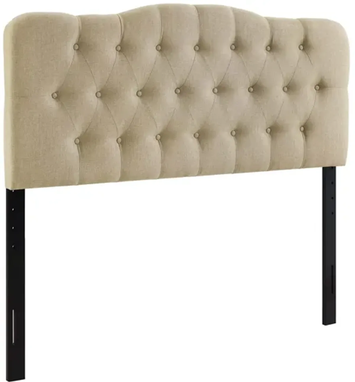 Annabel Queen Upholstered Headboard in Beige