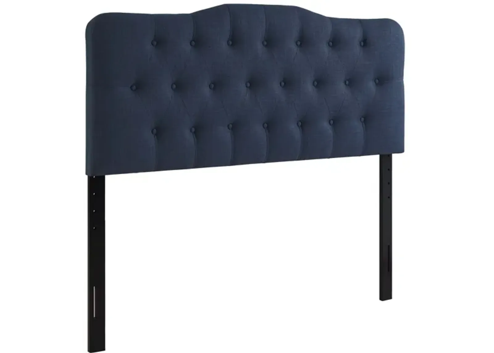 Annabel Queen Upholstered Headboard in Navy