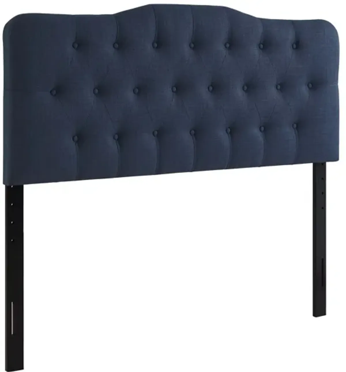 Annabel Queen Upholstered Headboard in Navy