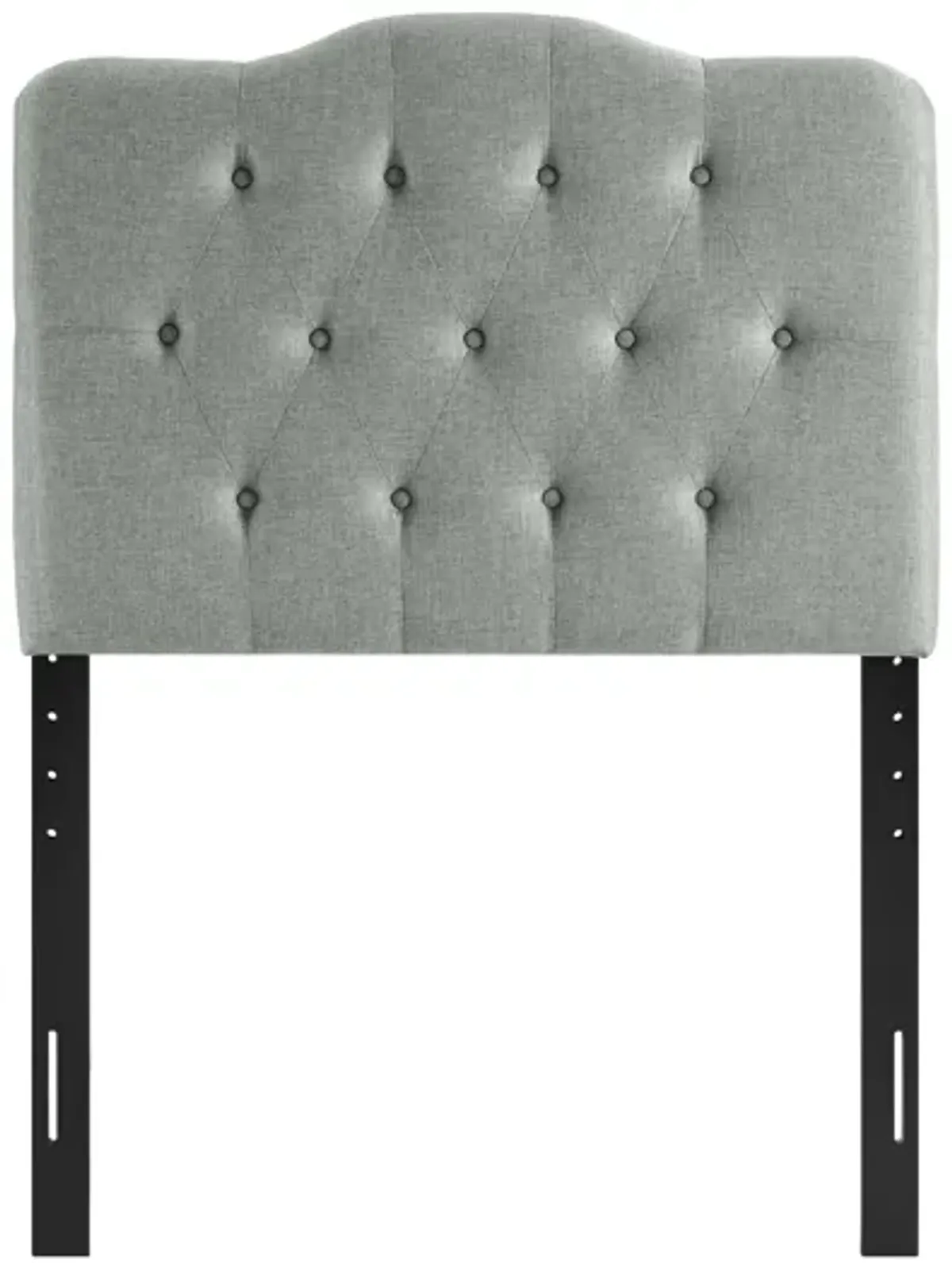 Annabel Twin Upholstered Headboard in Grey