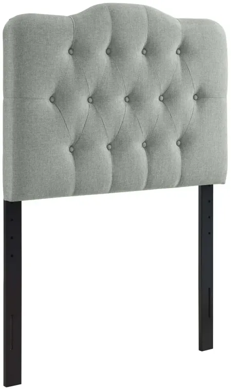 Annabel Twin Upholstered Headboard in Grey