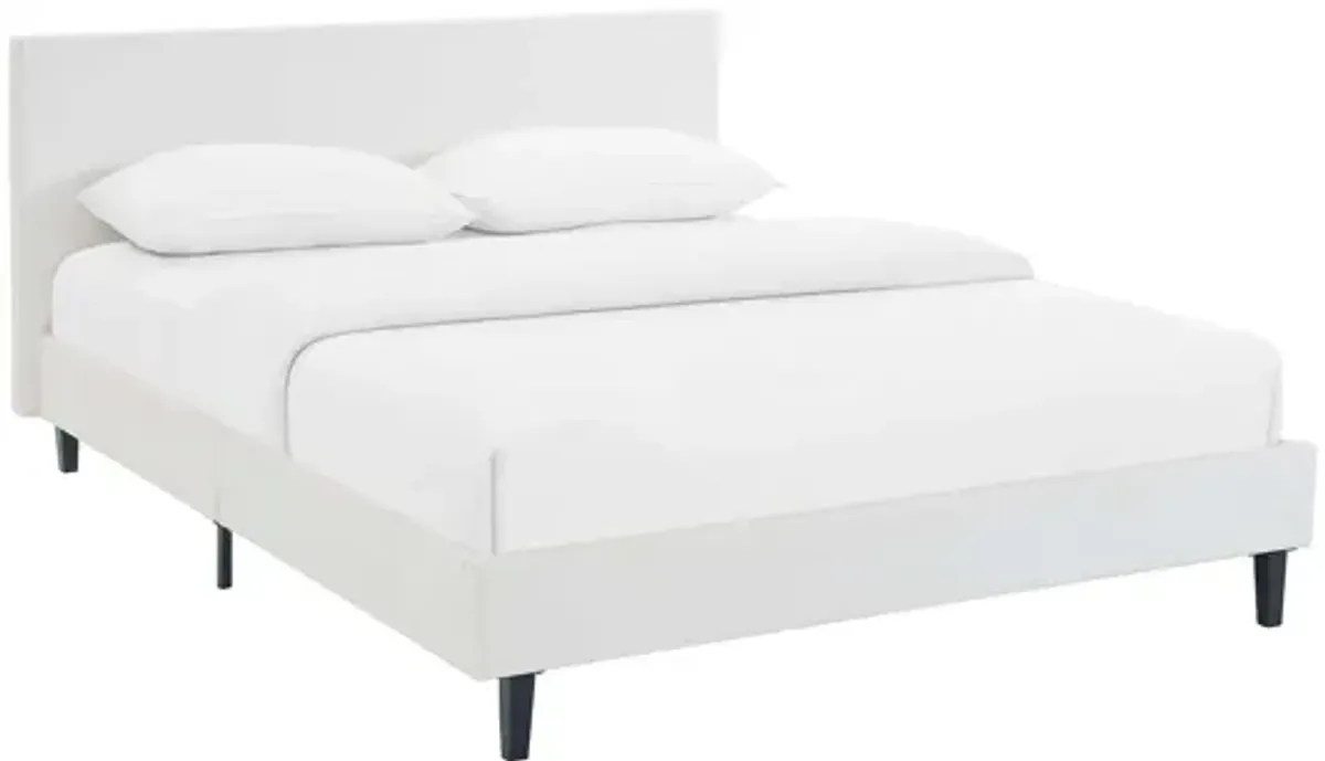 Anya Full Bed in White