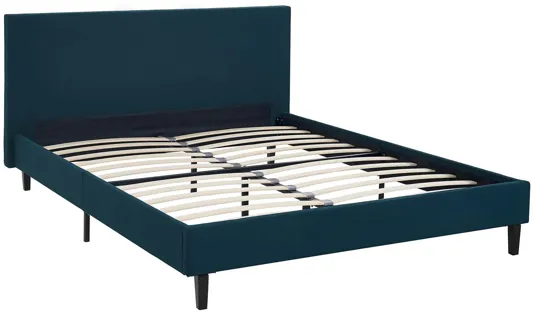 Anya Full Fabric Bed in Azure