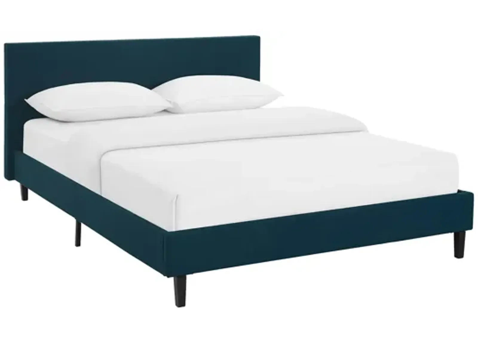 Anya Full Fabric Bed in Azure