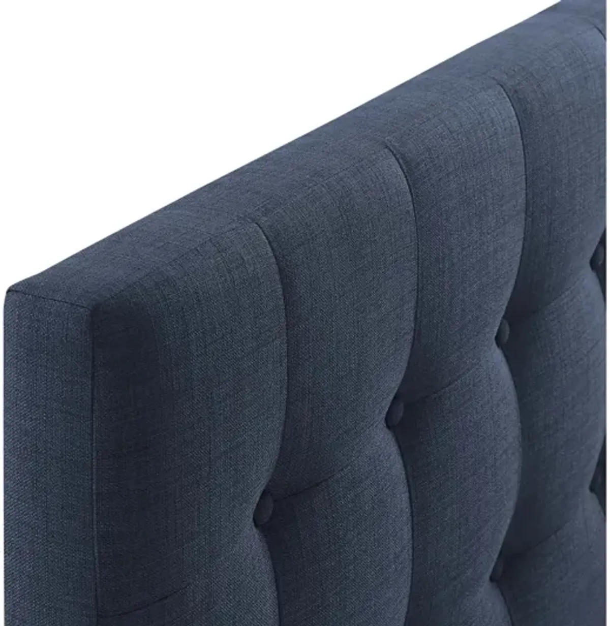 Emily Full Upholstered Fabric Headboard in Navy