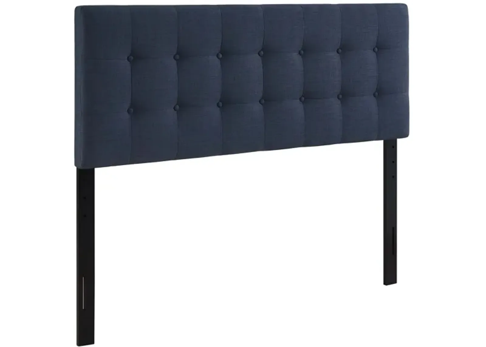 Emily Full Upholstered Fabric Headboard in Navy