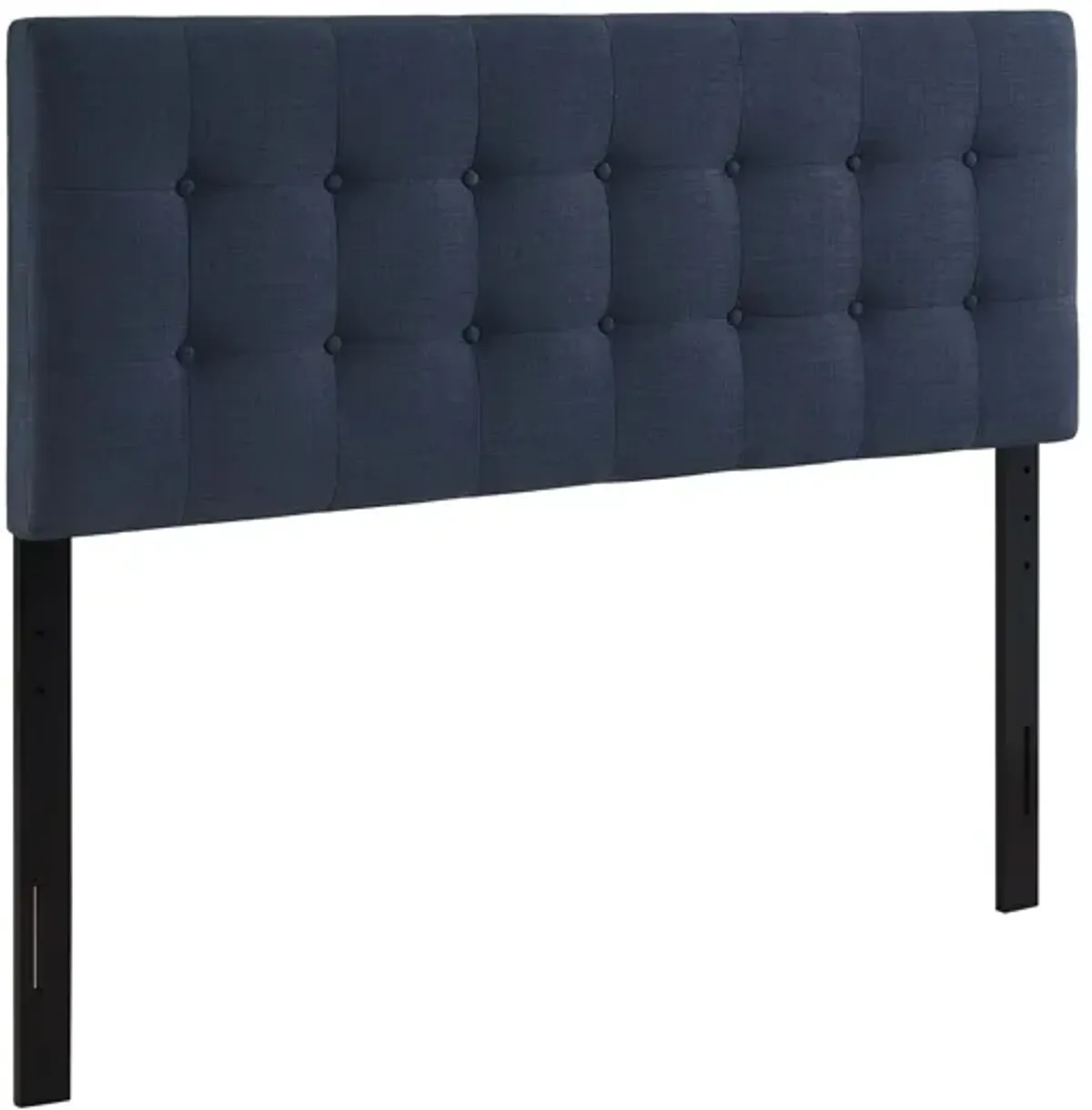 Emily Full Upholstered Fabric Headboard in Navy