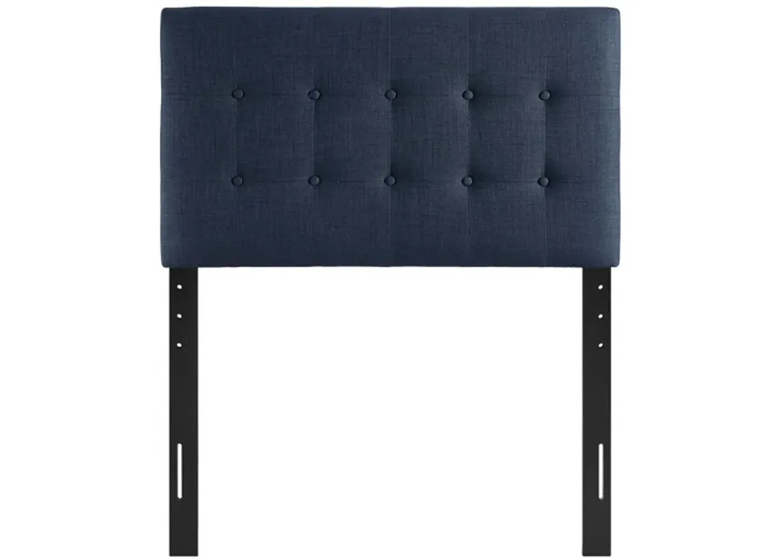 Emily Twin Upholstered Fabric Headboard in Navy