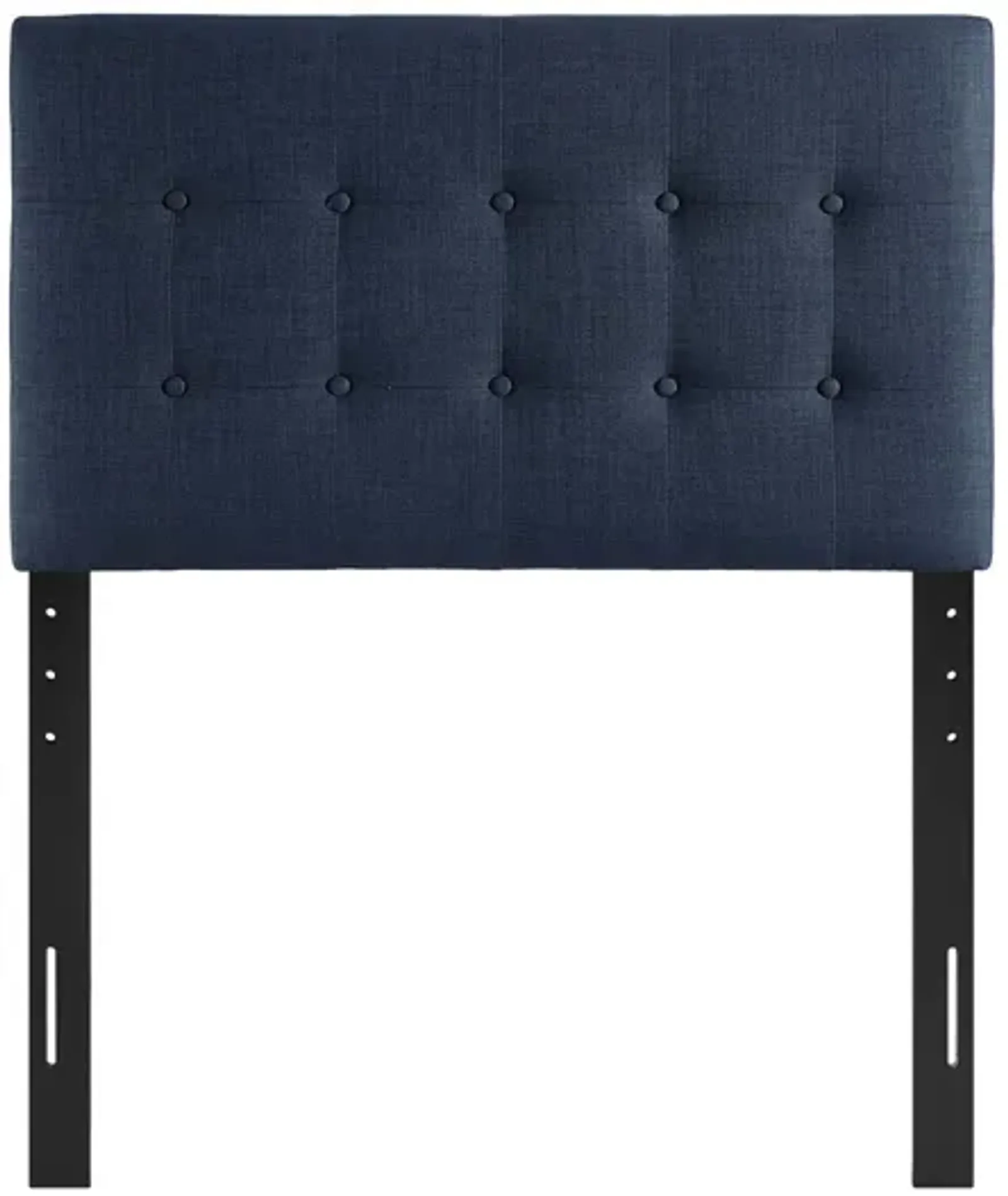 Emily Twin Upholstered Fabric Headboard in Navy