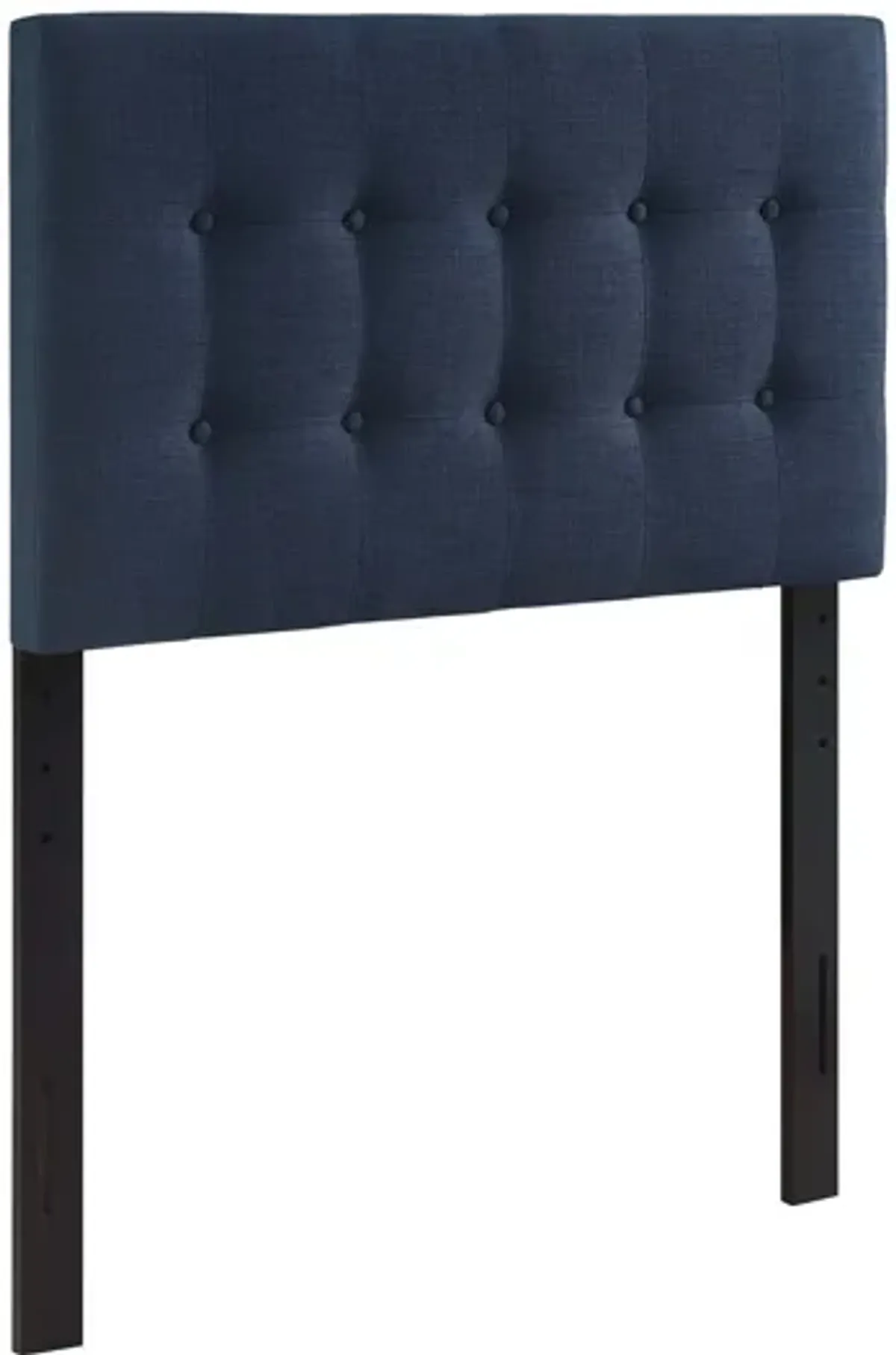 Emily Twin Upholstered Fabric Headboard in Navy