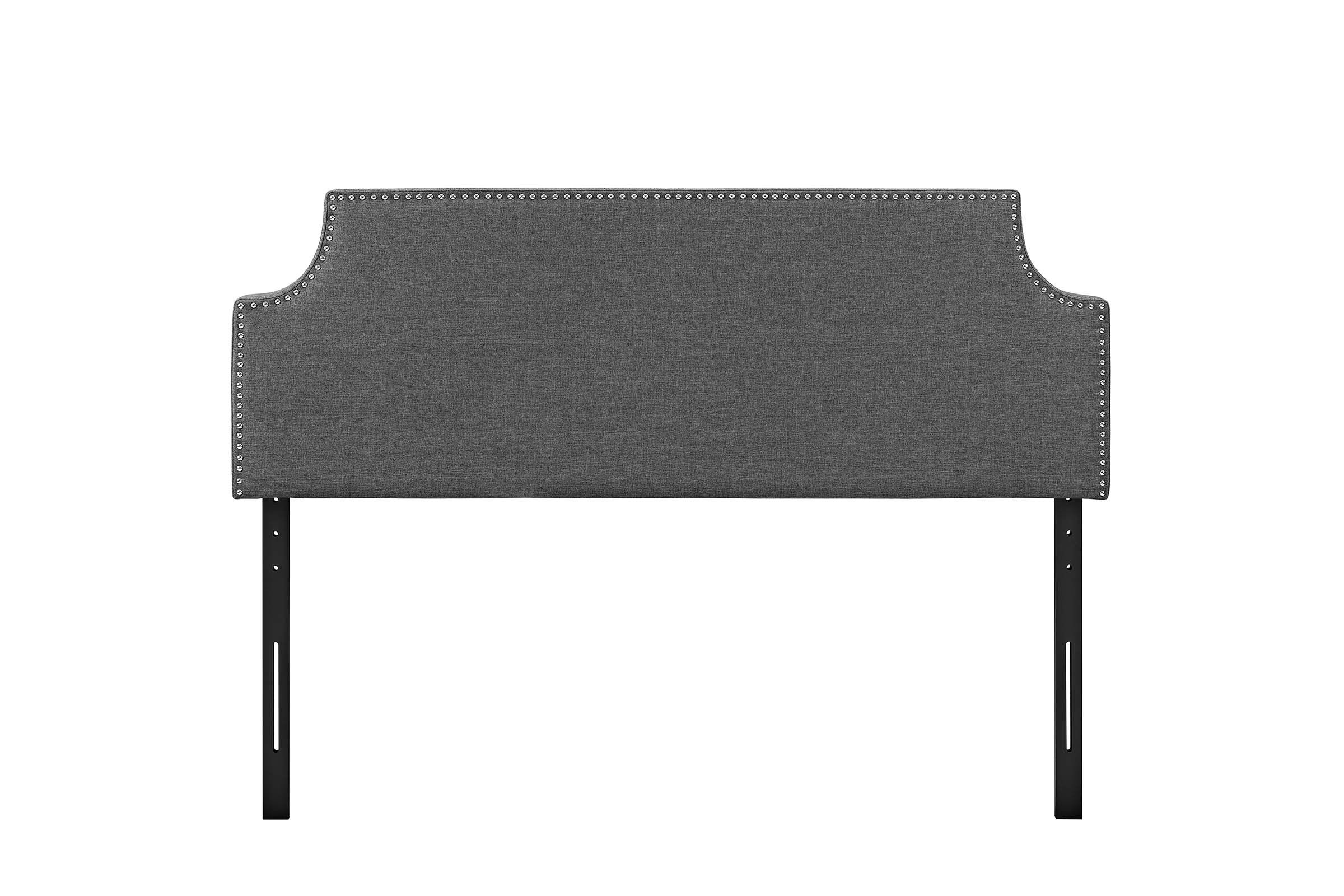 Laura Full Upholstered Fabric Headboard in Grey