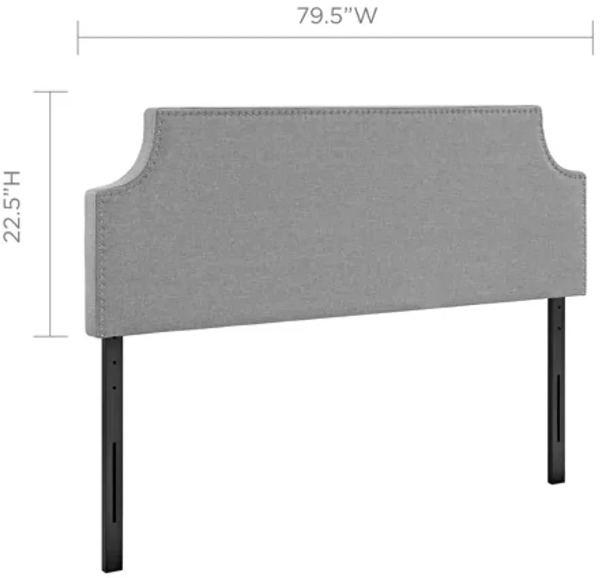 Laura King Upholstered Headboard in Grey