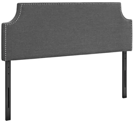 Laura Queen Upholstered Headboard in Grey