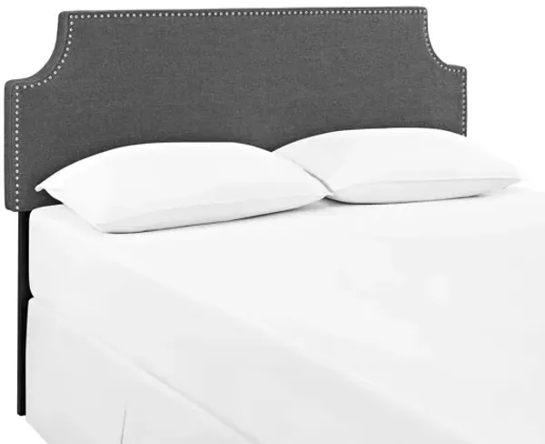 Laura Queen Upholstered Headboard in Grey