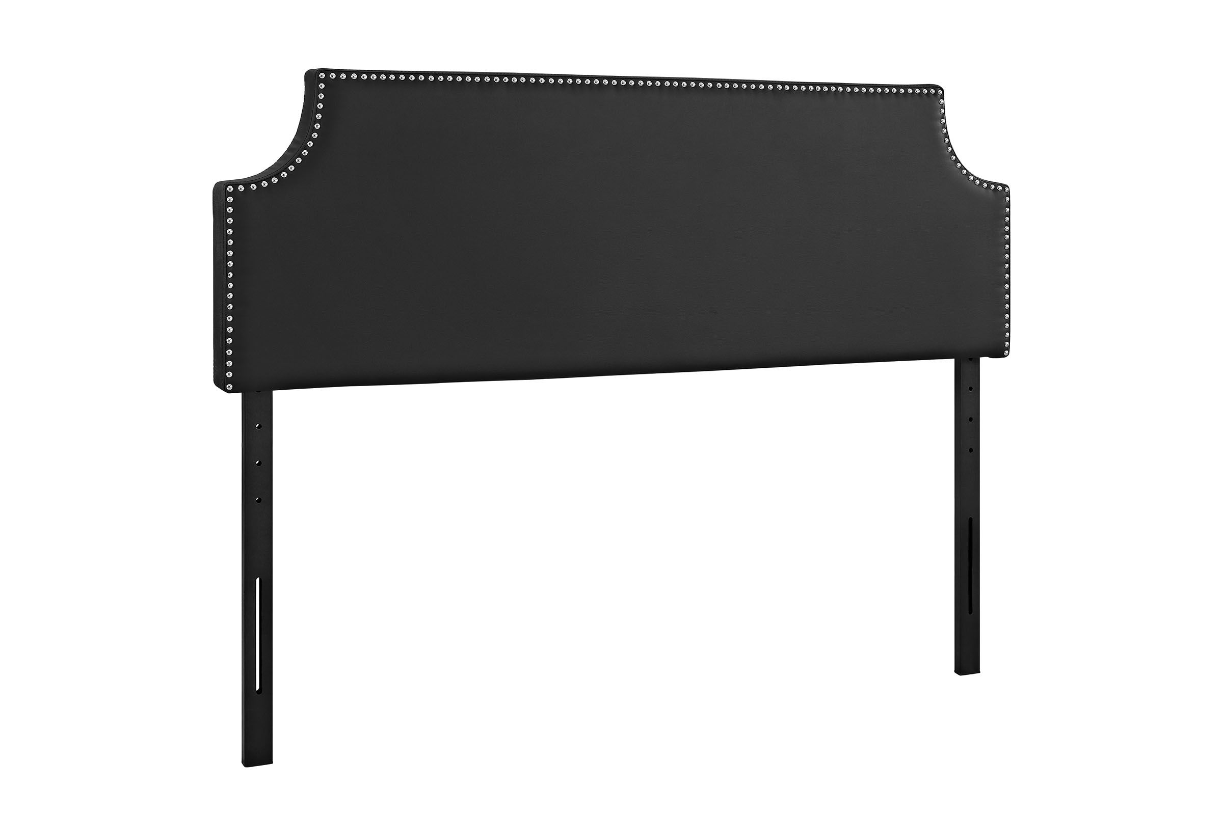 Laura Queen Upholstered Headboard in Black