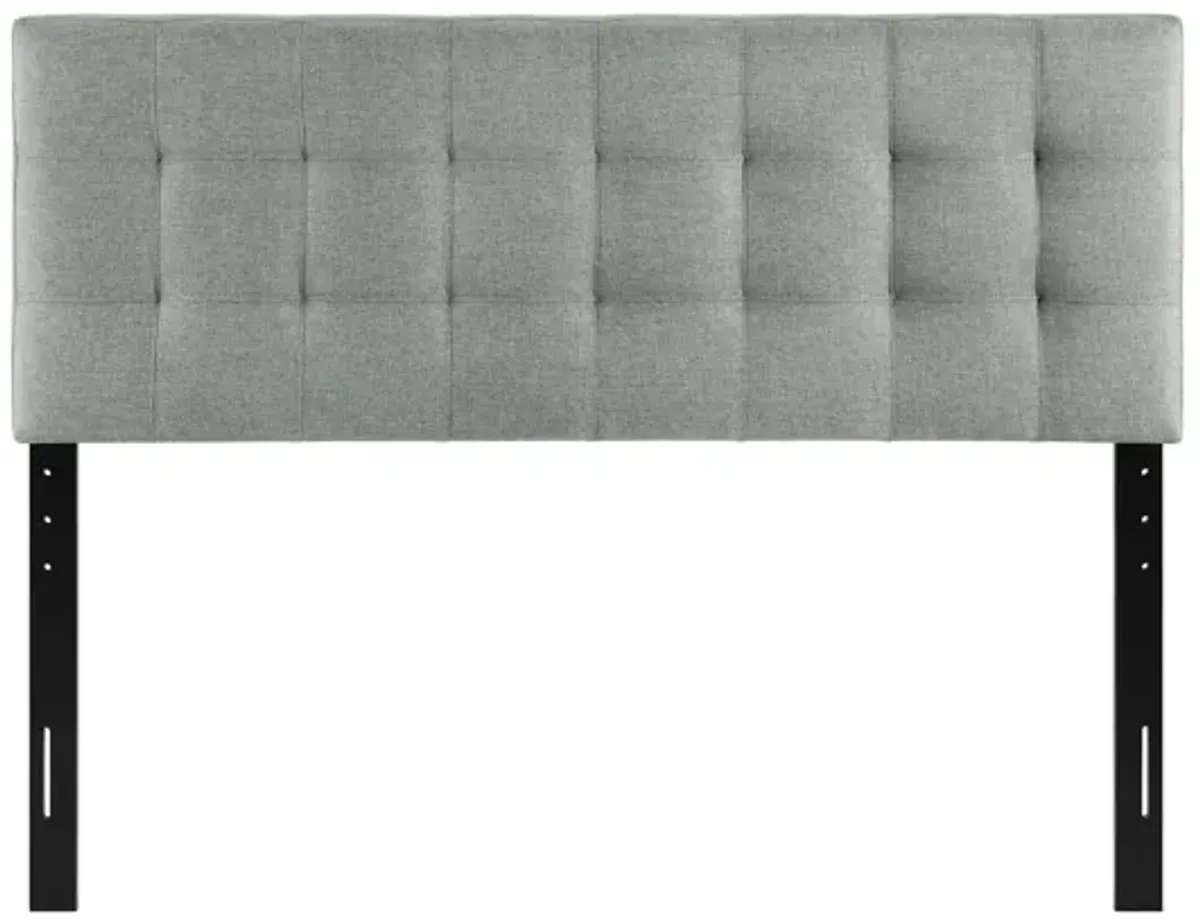 Lily Full Upholstered Fabric Headboard in Grey