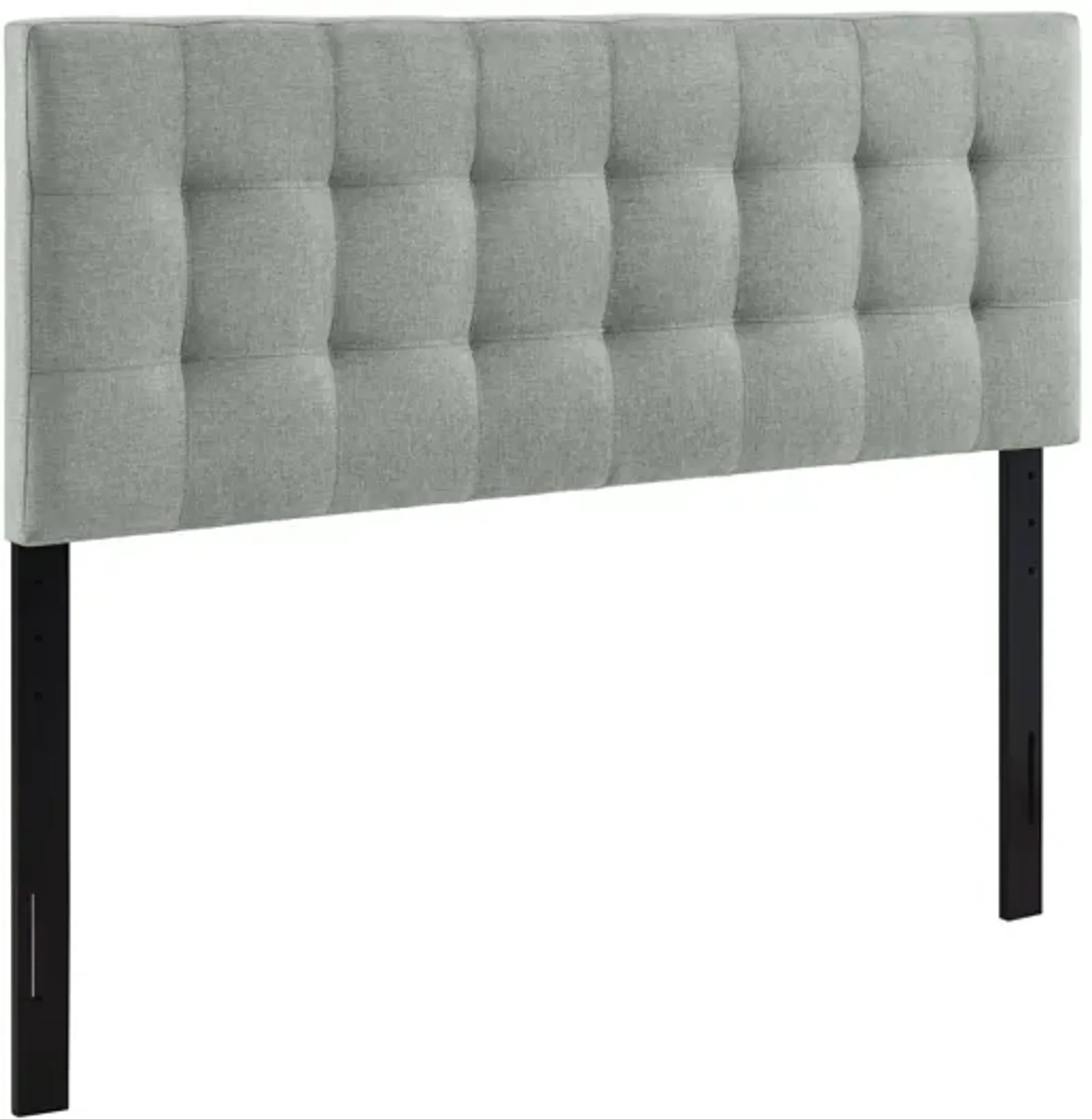 Lily Full Upholstered Fabric Headboard in Grey