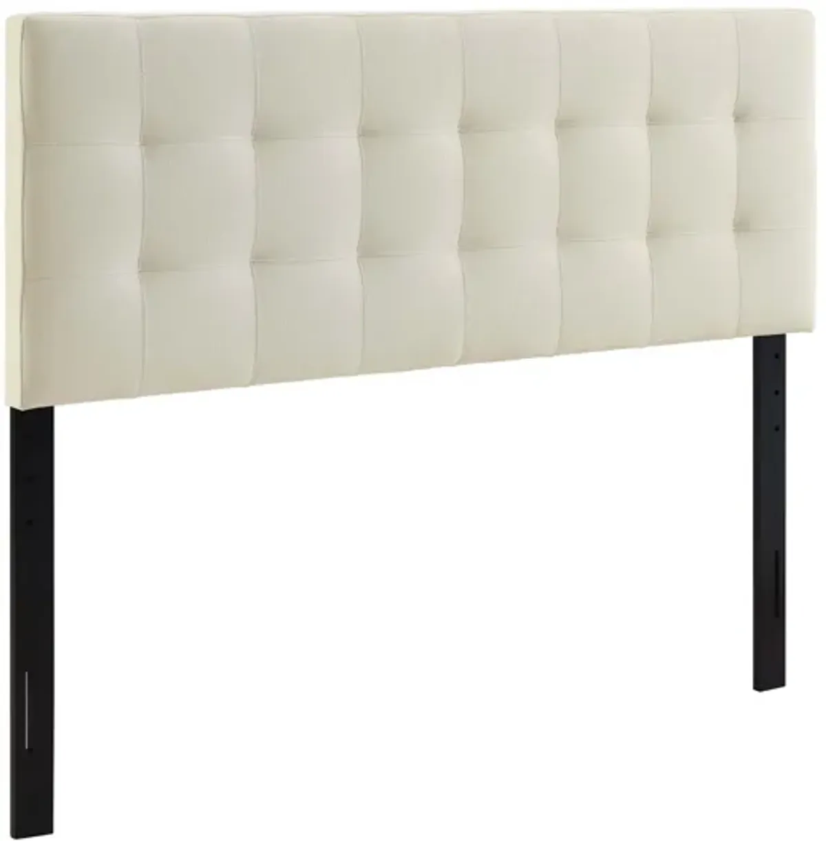 Lily Full Upholstered Fabric Headboard in Ivory