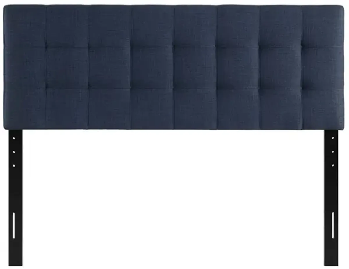 Lily Full Upholstered Fabric Headboard in Navy