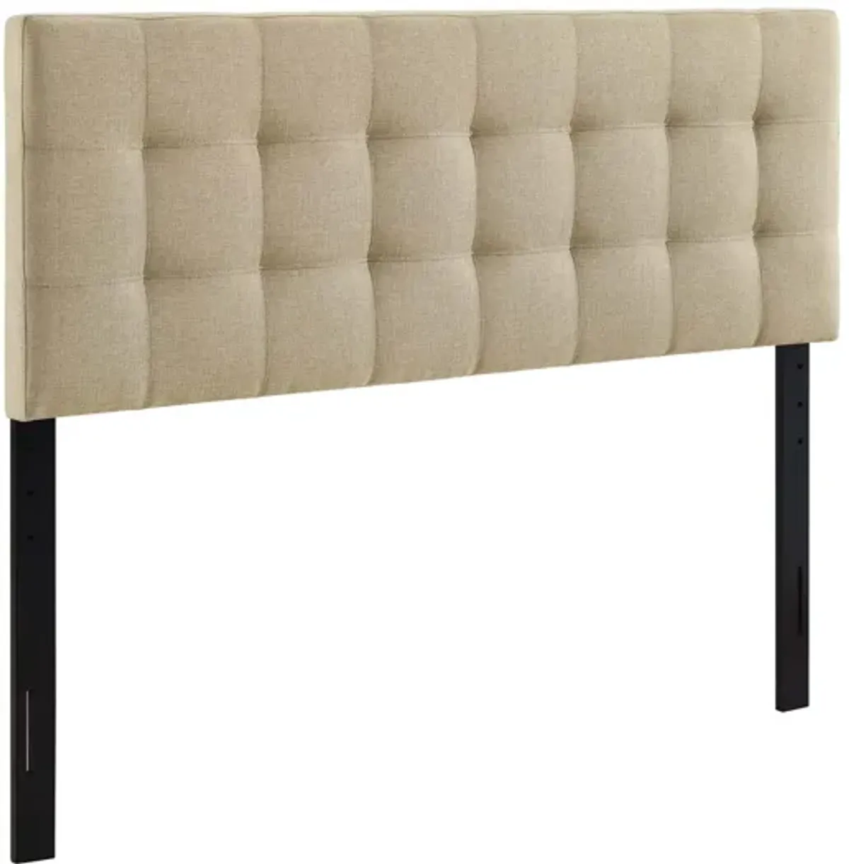 Lily King Upholstered Fabric Headboard in Beige