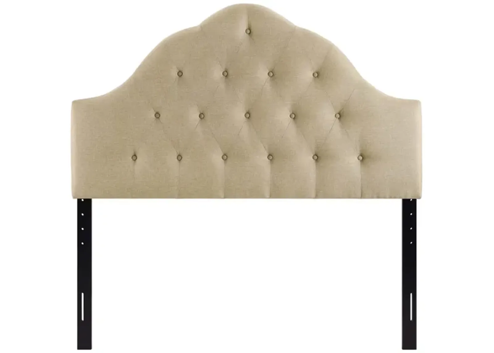 Sovereign King Upholstered Fabric Headboard in Beige