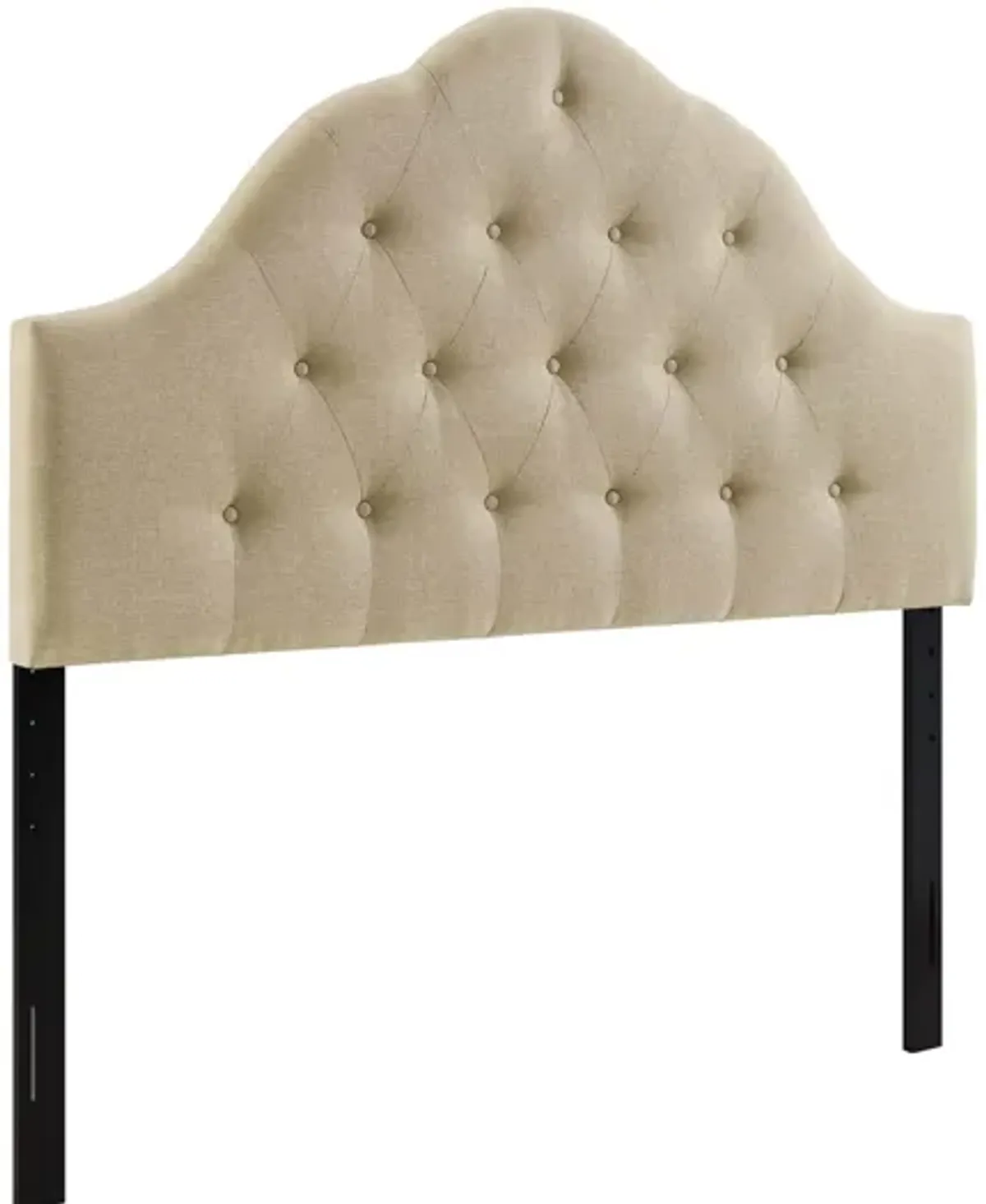 Sovereign King Upholstered Fabric Headboard in Beige