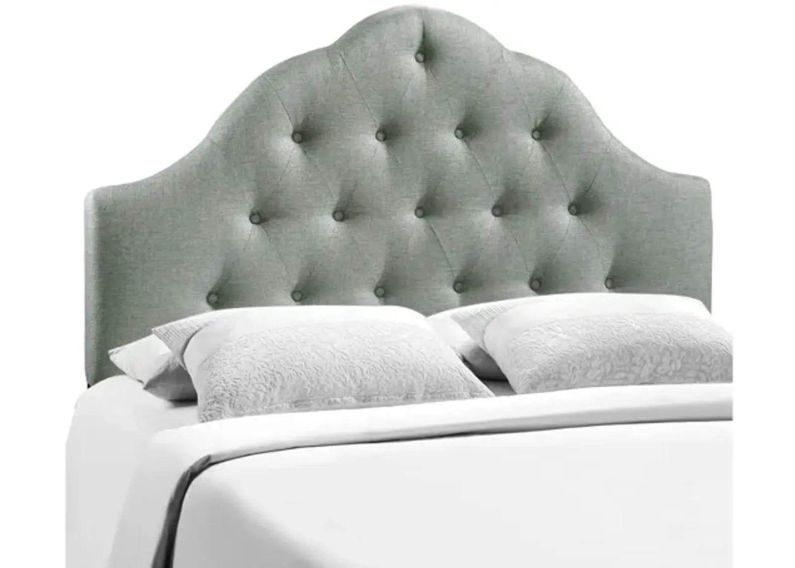 Sovereign King Upholstered Fabric Headboard in Grey