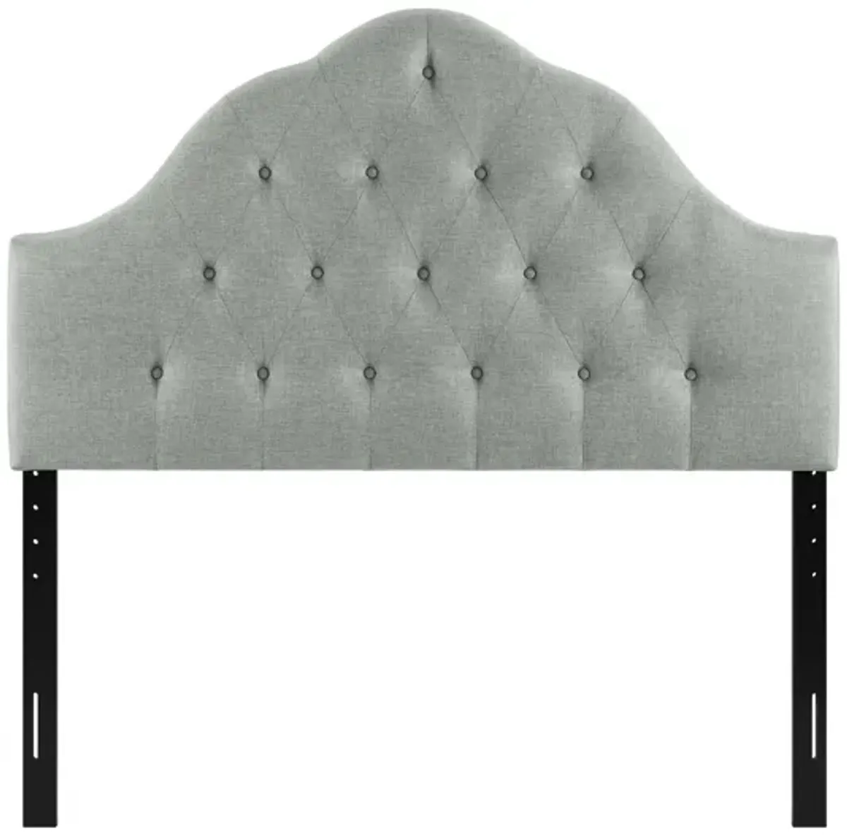 Sovereign Queen Upholstered Fabric Headboard in Grey