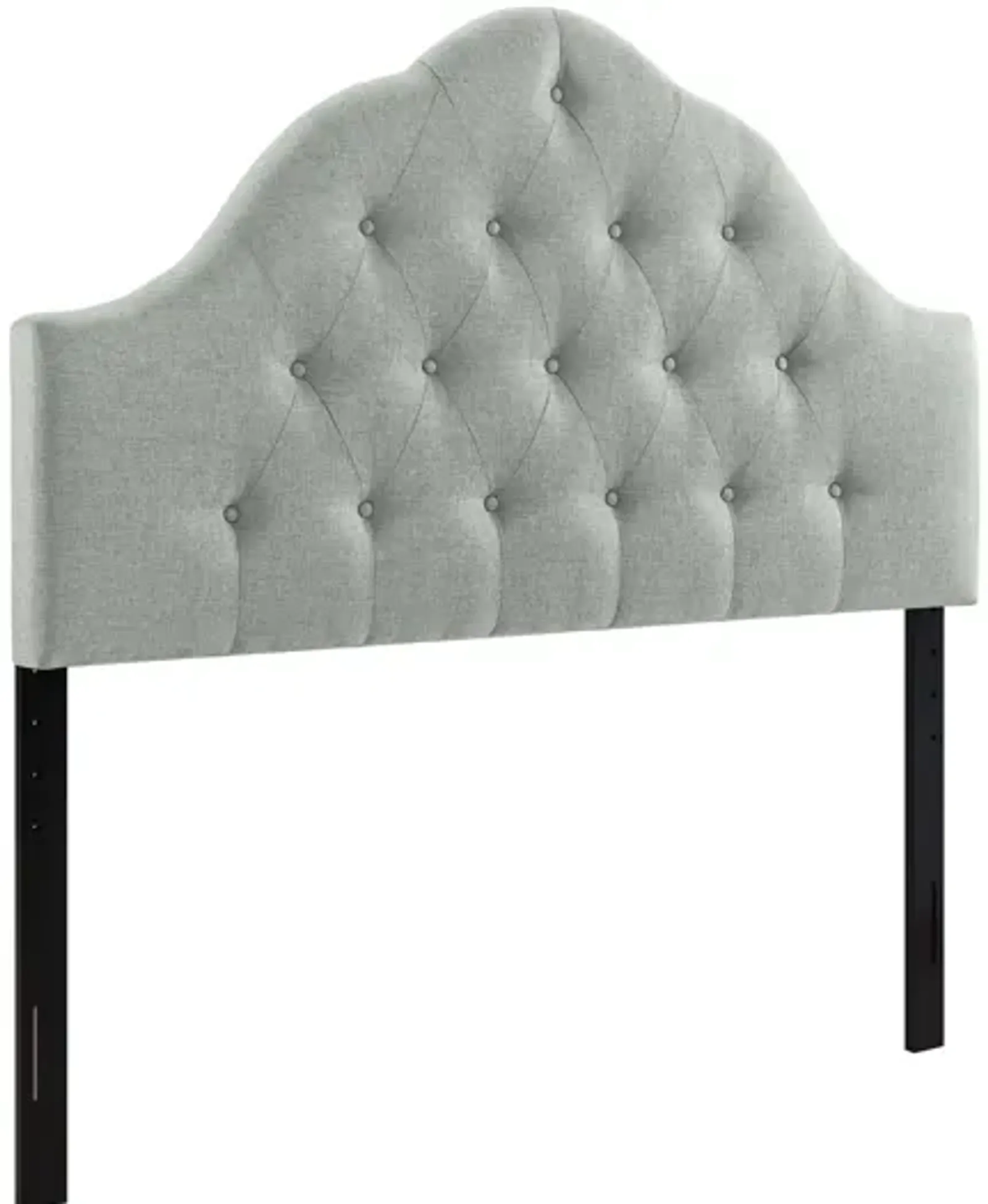 Sovereign Queen Upholstered Fabric Headboard in Grey