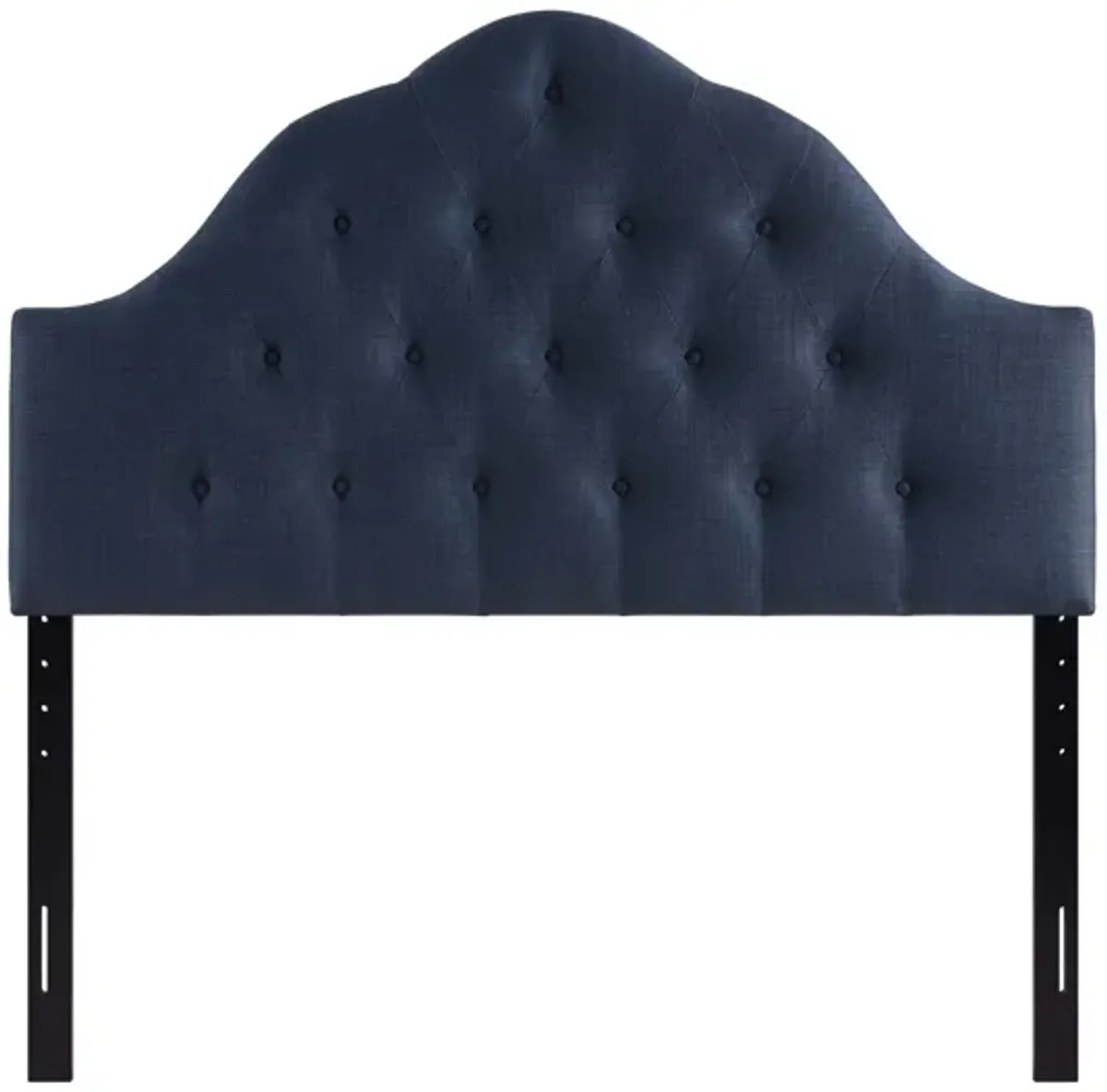 Sovereign Queen Upholstered Fabric Headboard in Navy