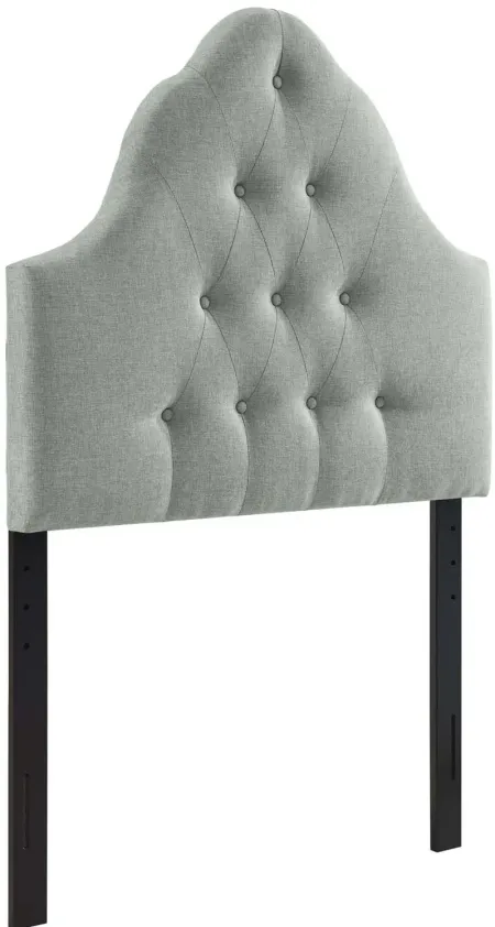Sovereign Twin Upholstered Fabric Headboard in Grey