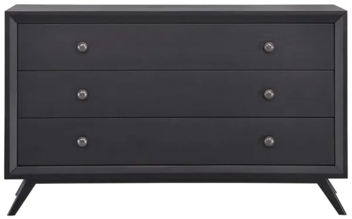 Tracy Wood Dresser in Black