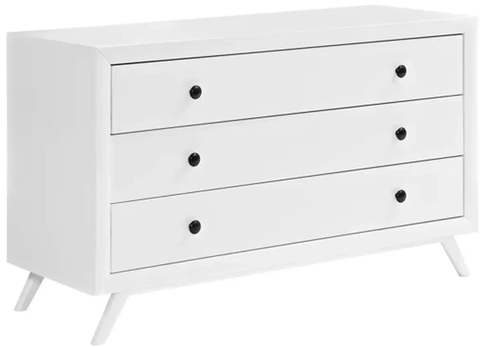 Tracy Wood Dresser in White